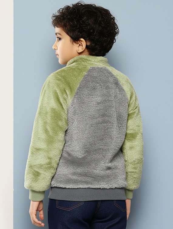 girls color blocked long sleeve jacket - 22265709 -  Standard Image - 2