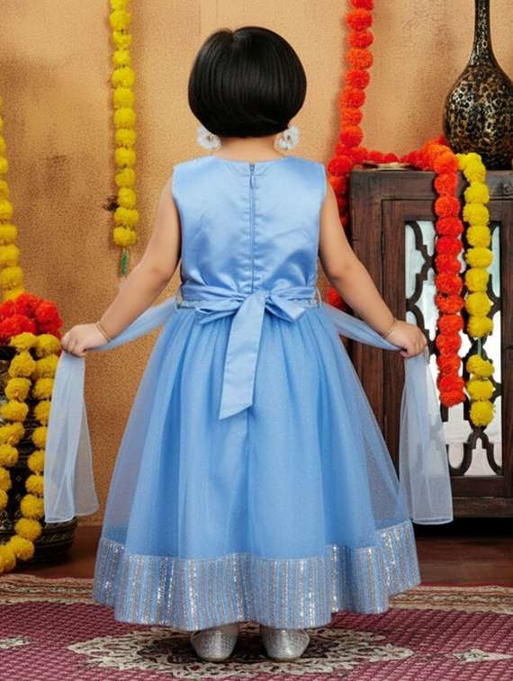 girls embellished lehenga choli with dupatta set - 22265720 -  Standard Image - 2