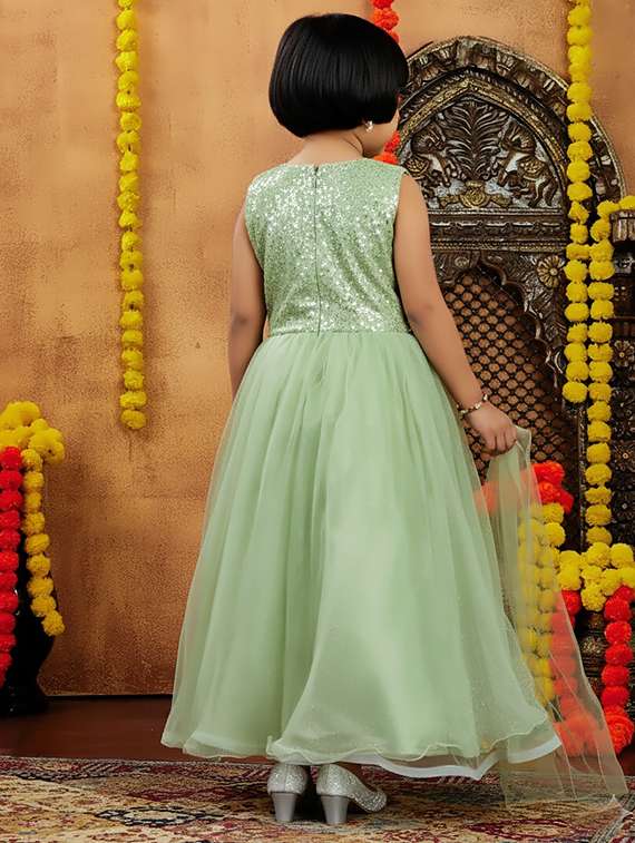 girls embroidered lehenga choli with dupatta set - 22265721 -  Standard Image - 2