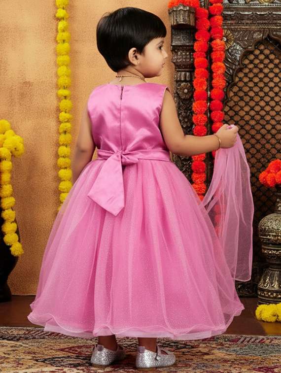 girls embroidered lehenga choli with dupatta set - 22265722 -  Standard Image - 2