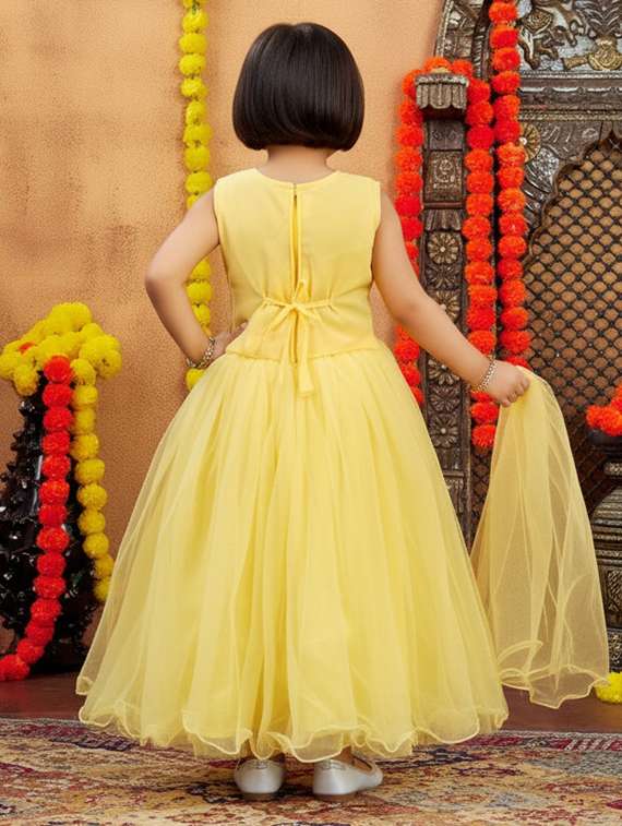 girls embroidered lehenga choli with dupatta set - 22265727 -  Standard Image - 2