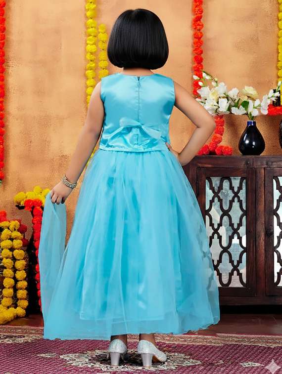 girls embroidered lehenga choli with dupatta set - 22265732 -  Standard Image - 2