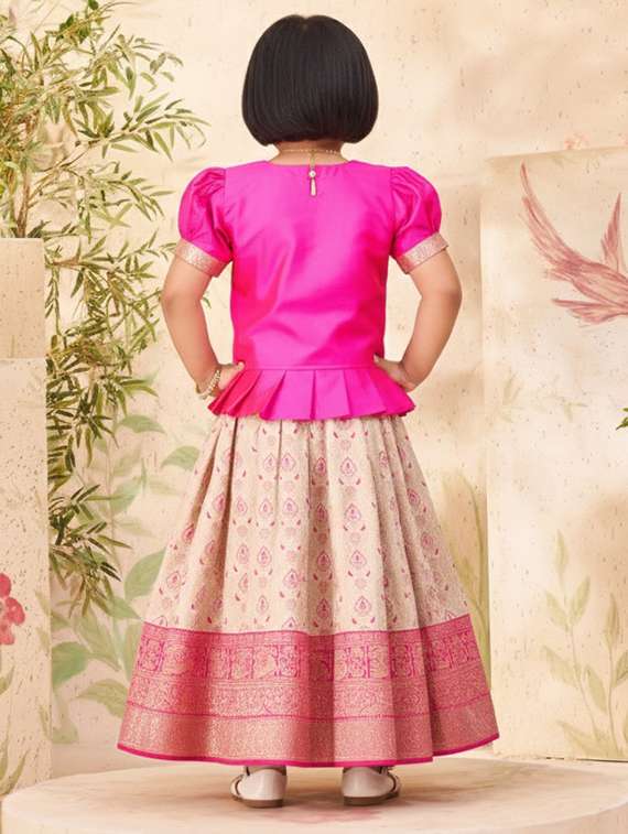Girls Embroidered Lehenga And Choli Set - 22265741 -  Standard Image - 2