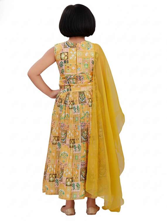 girls printed lehenga choli with dupatta set - 22265764 -  Standard Image - 2