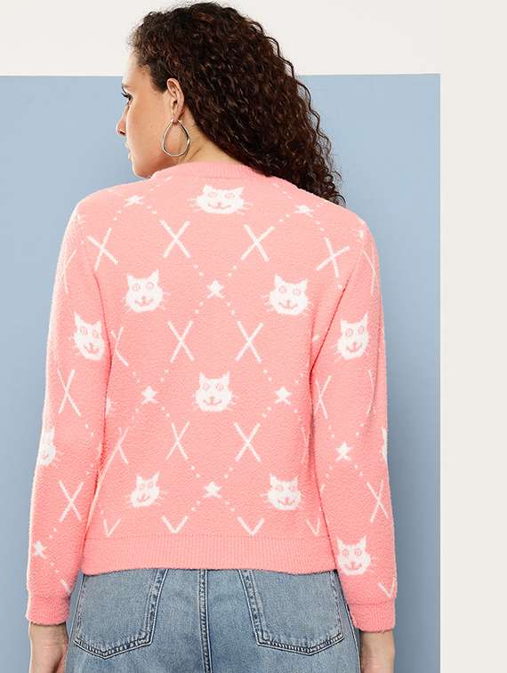 women self designed long sleeve pullover - 22265826 -  Standard Image - 2