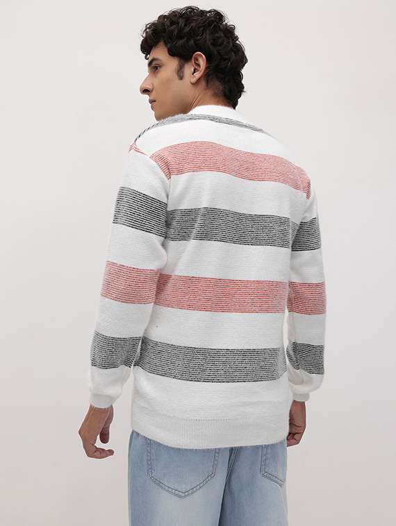 men color block long sleeve regular fit pullover - 22265829 -  Standard Image - 2