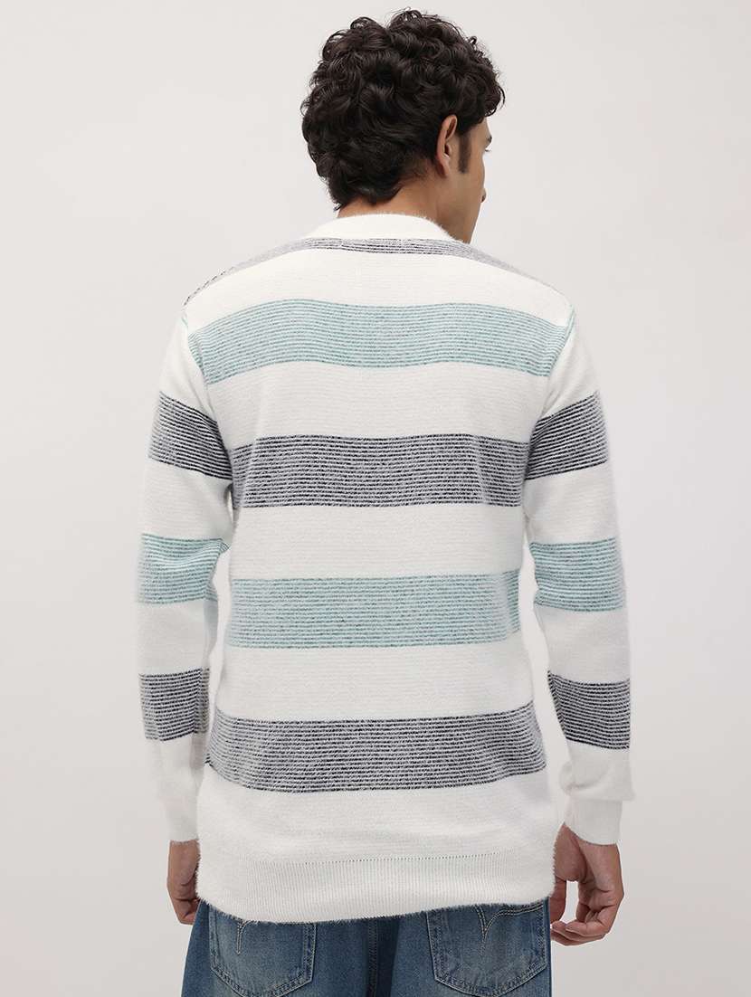 men color block long sleeve regular fit pullover - 22265830 -  Standard Image - 2