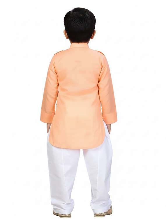 boys solid long sleeve pathani kurta - 22265836 -  Standard Image - 2
