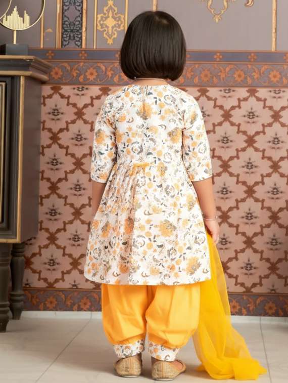 girls kurta and salwar set with dupatta - 22265855 -  Standard Image - 2