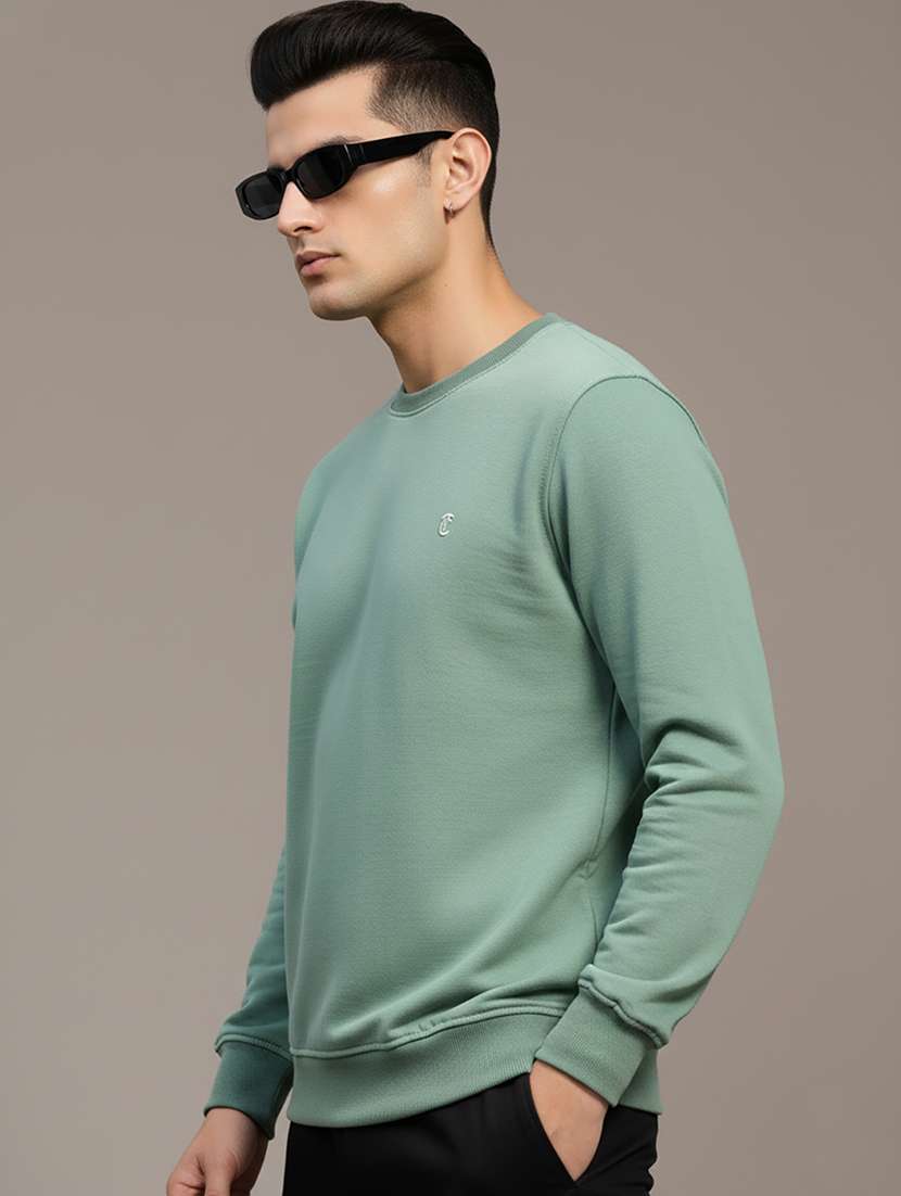 men solid long sleeve regular fit sweatshirt - 22266942 -  Standard Image - 2