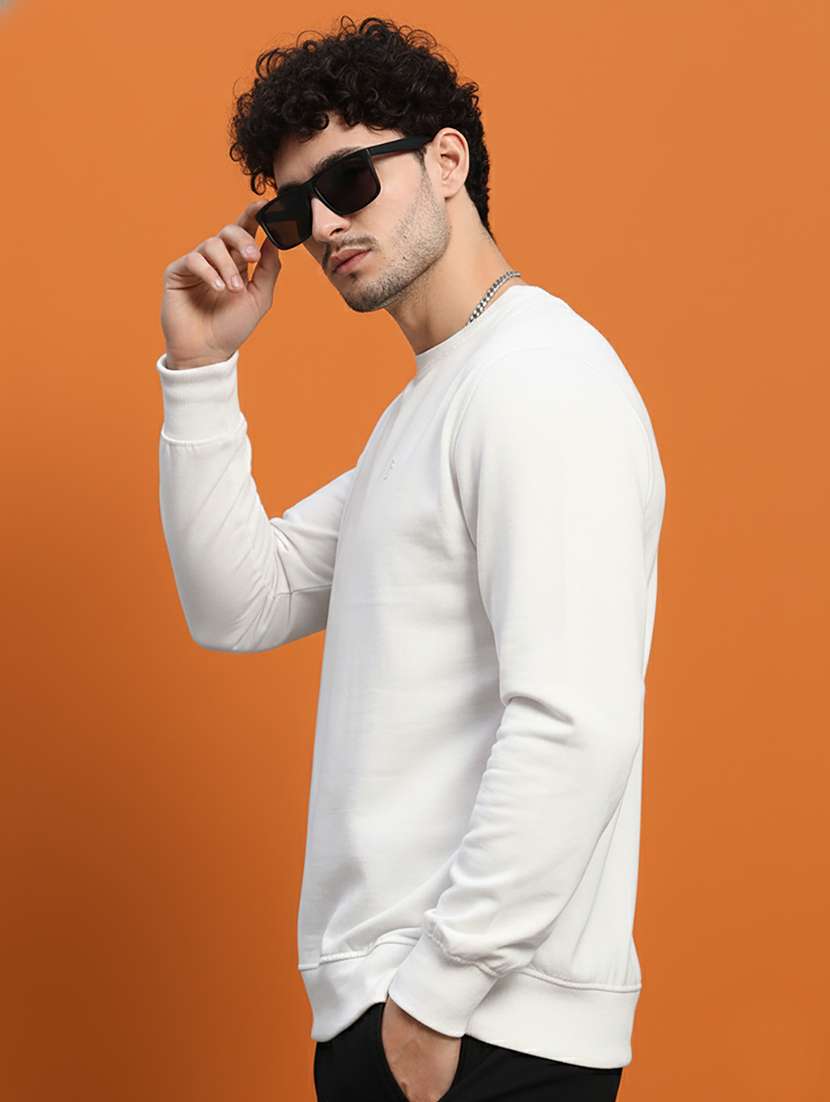 men solid long sleeve regular fit sweatshirt - 22266947 -  Standard Image - 2