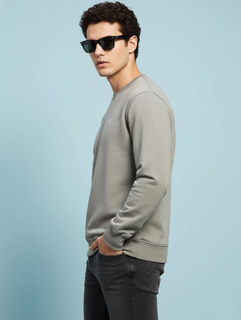 men solid long sleeve regular fit sweatshirt - 22266991 -  Standard Image - 2