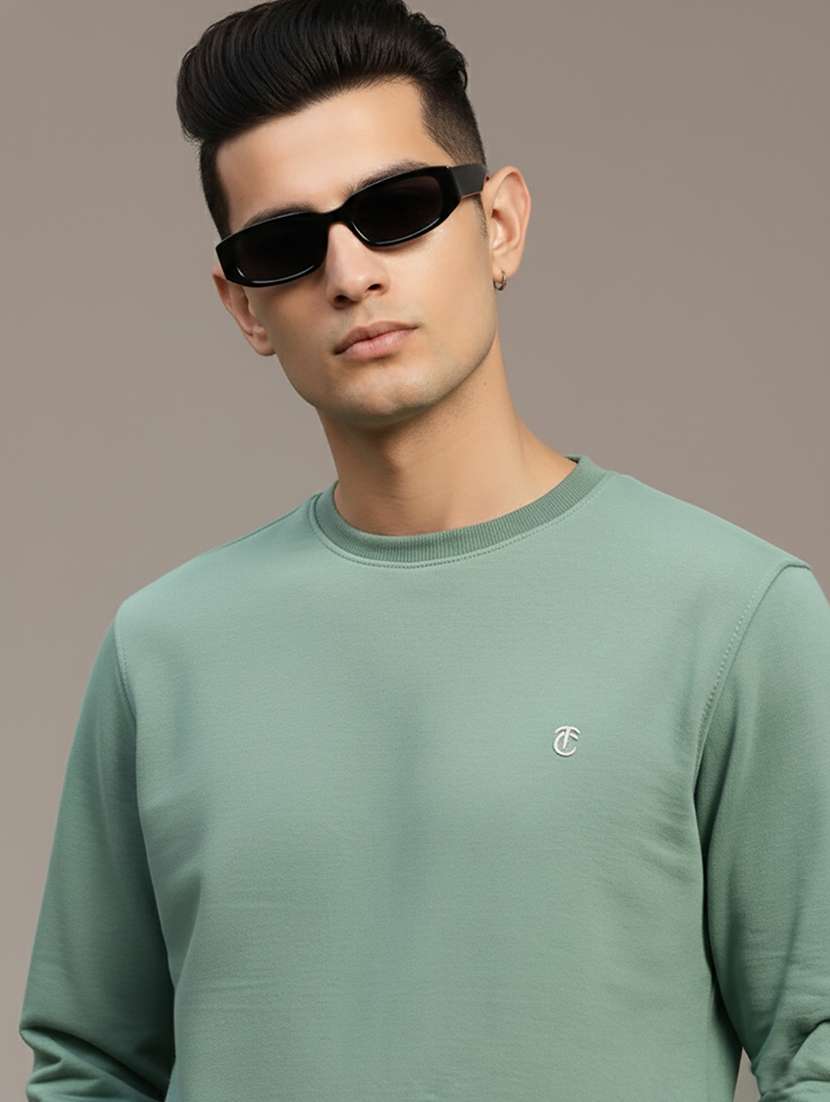 men solid long sleeve regular fit sweatshirt - 22267032 -  Standard Image - 2