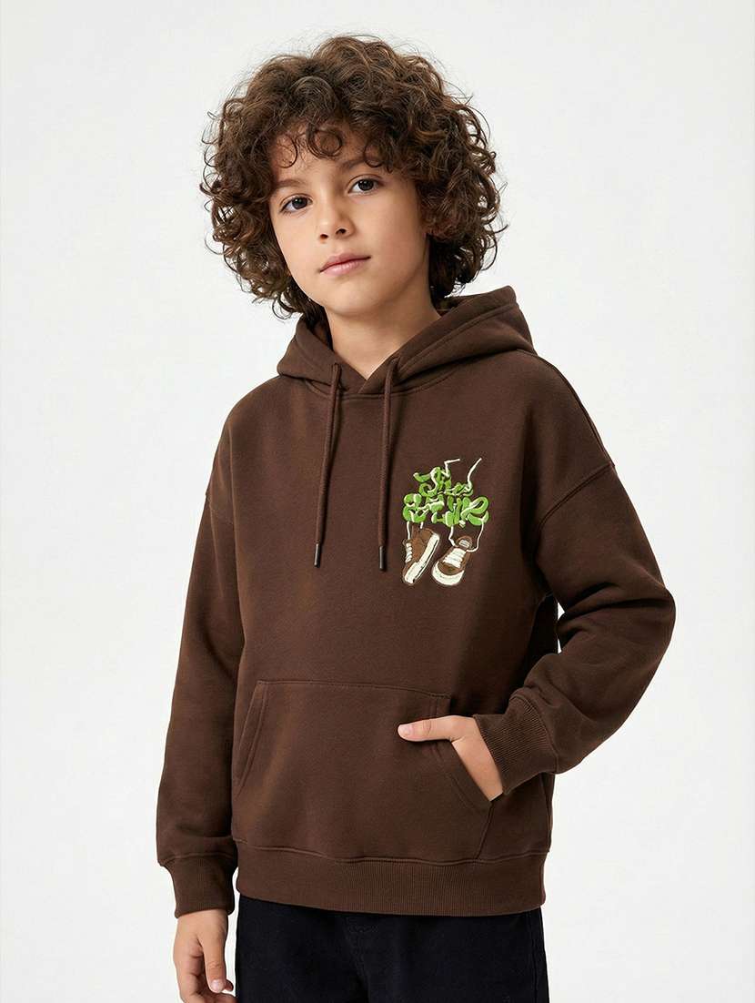 boys long sleeve hooded sweatshirt - 22267072 -  Standard Image - 2