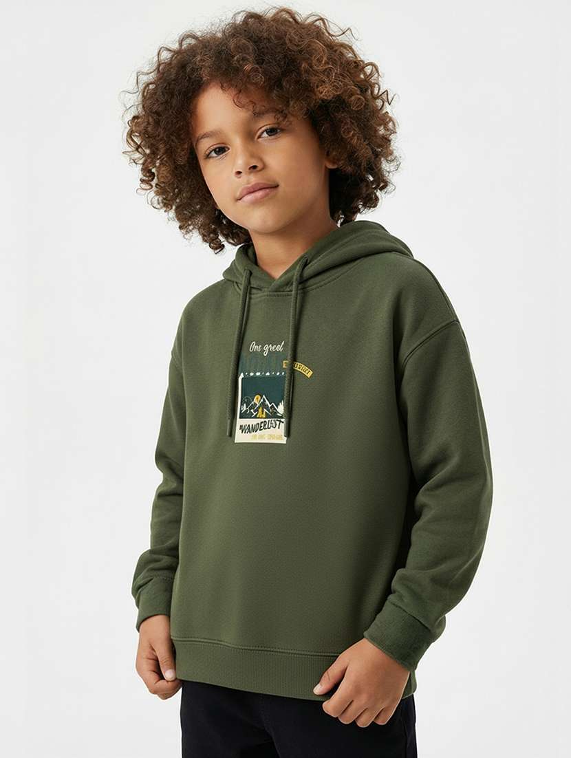 boys long sleeve hooded sweatshirt - 22267075 -  Standard Image - 2