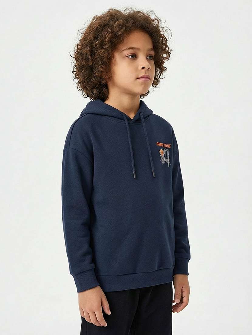 boys long sleeve hooded sweatshirt - 22267077 -  Standard Image - 2