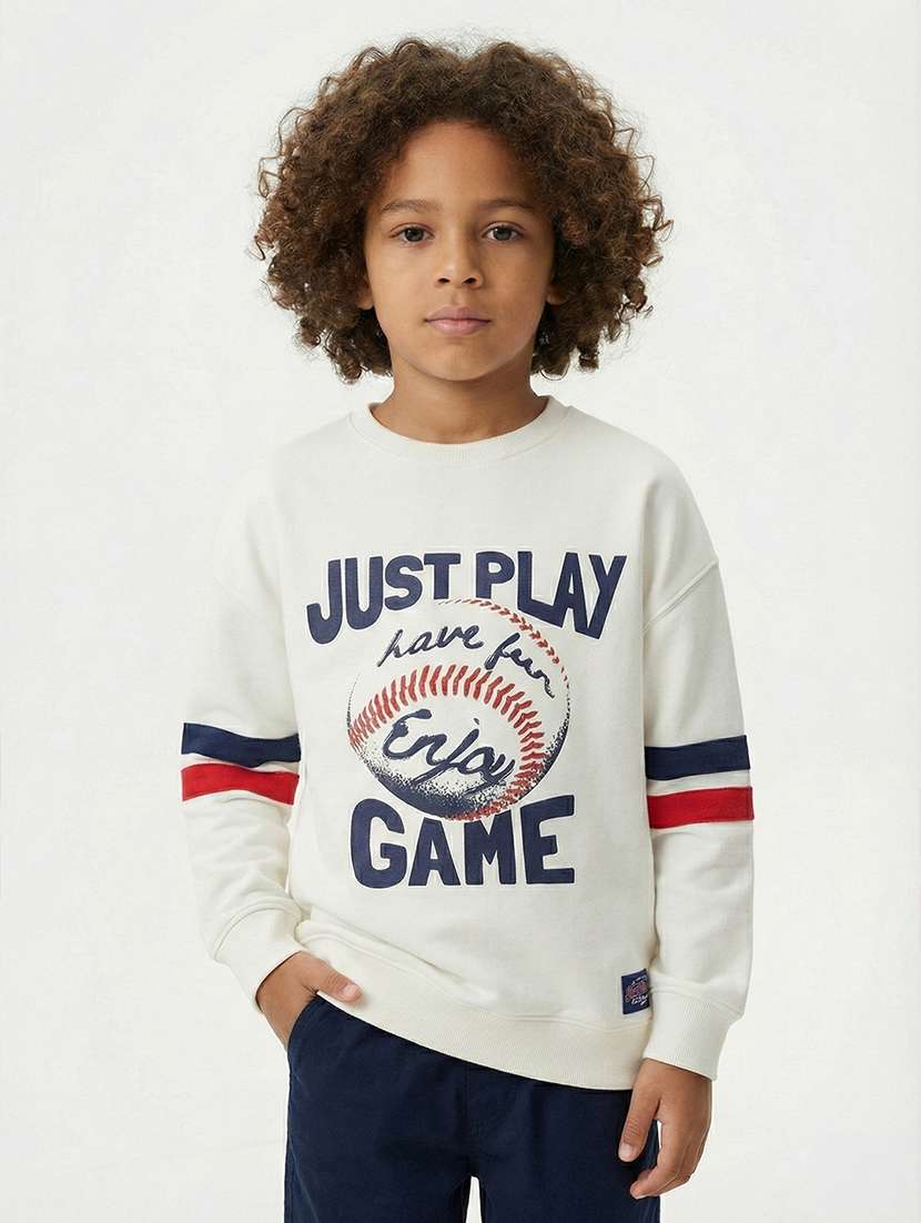 boys printed long sleeve sweatshirt - 22267080 -  Standard Image - 2
