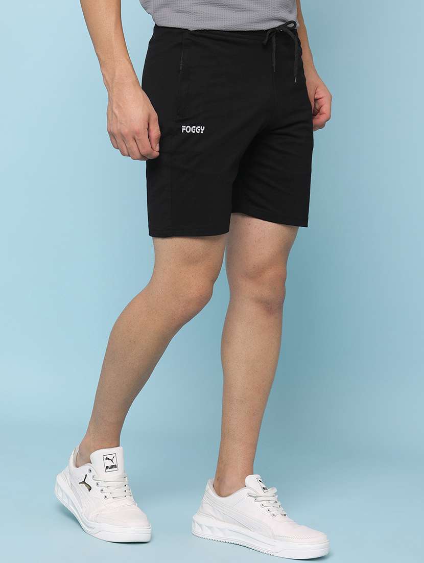 men solid mid rise slim fit short - 22267495 -  Standard Image - 2