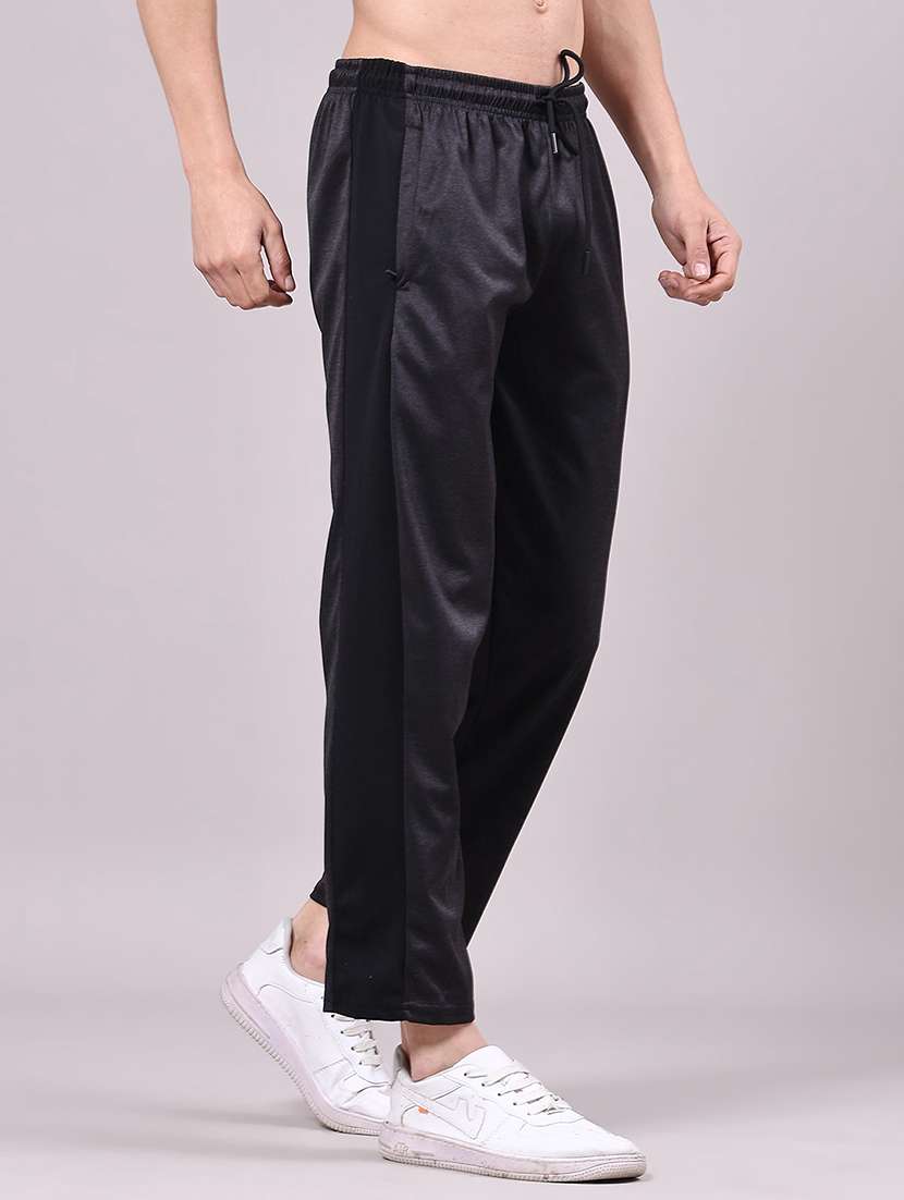 men side taped mid rise ankle length track pant - 22267507 -  Standard Image - 2