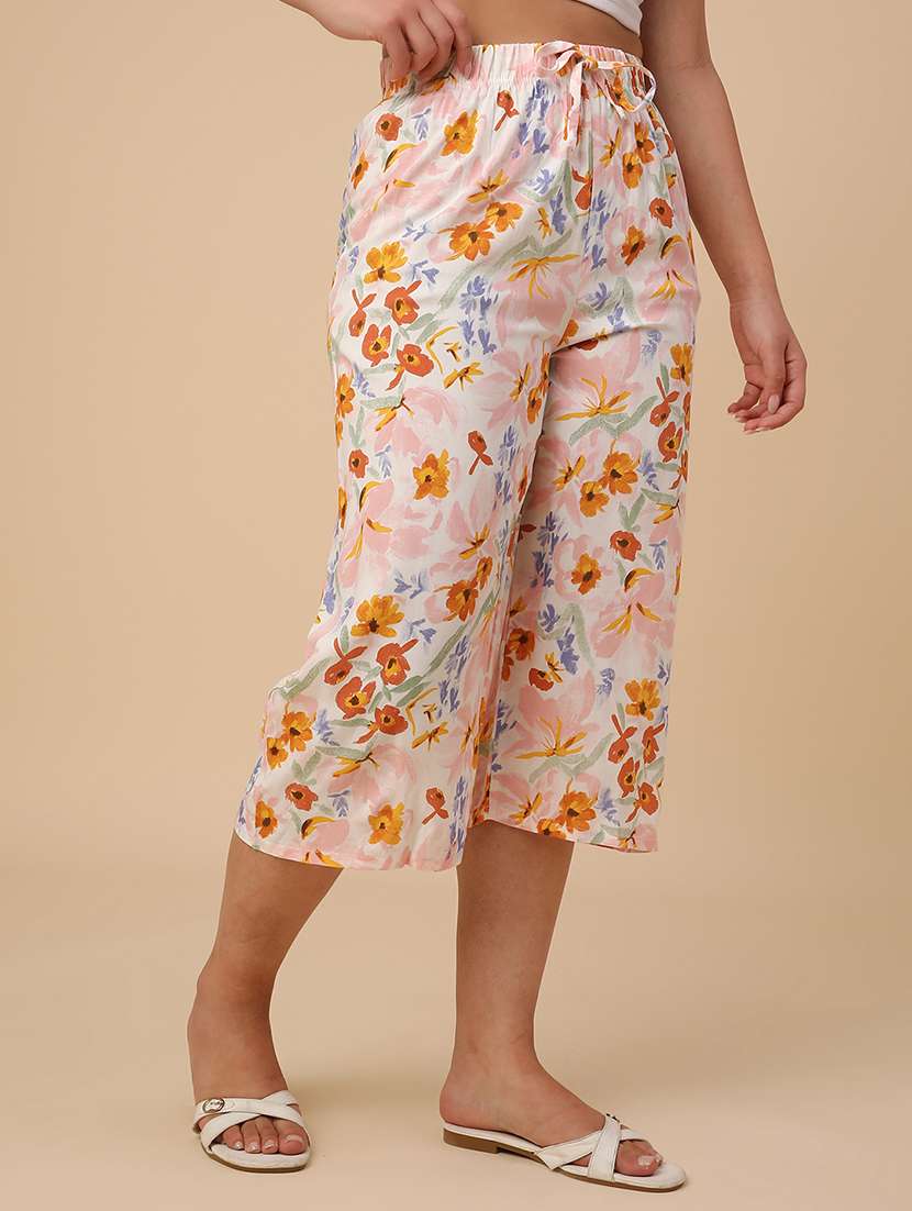 multi colored rayon capri capris - 22267541 -  Standard Image - 2