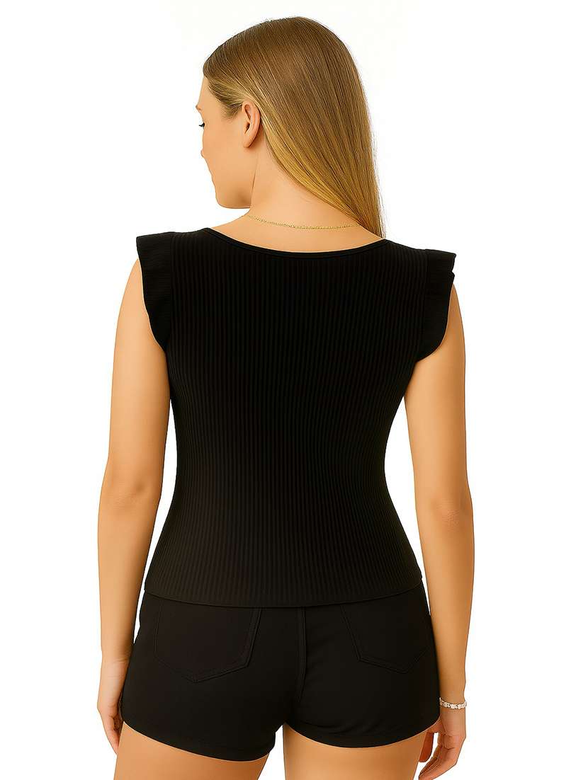 women solid sleeveless tank top - 22267726 -  Standard Image - 2