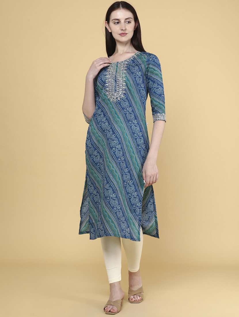 women cotton straight kurta