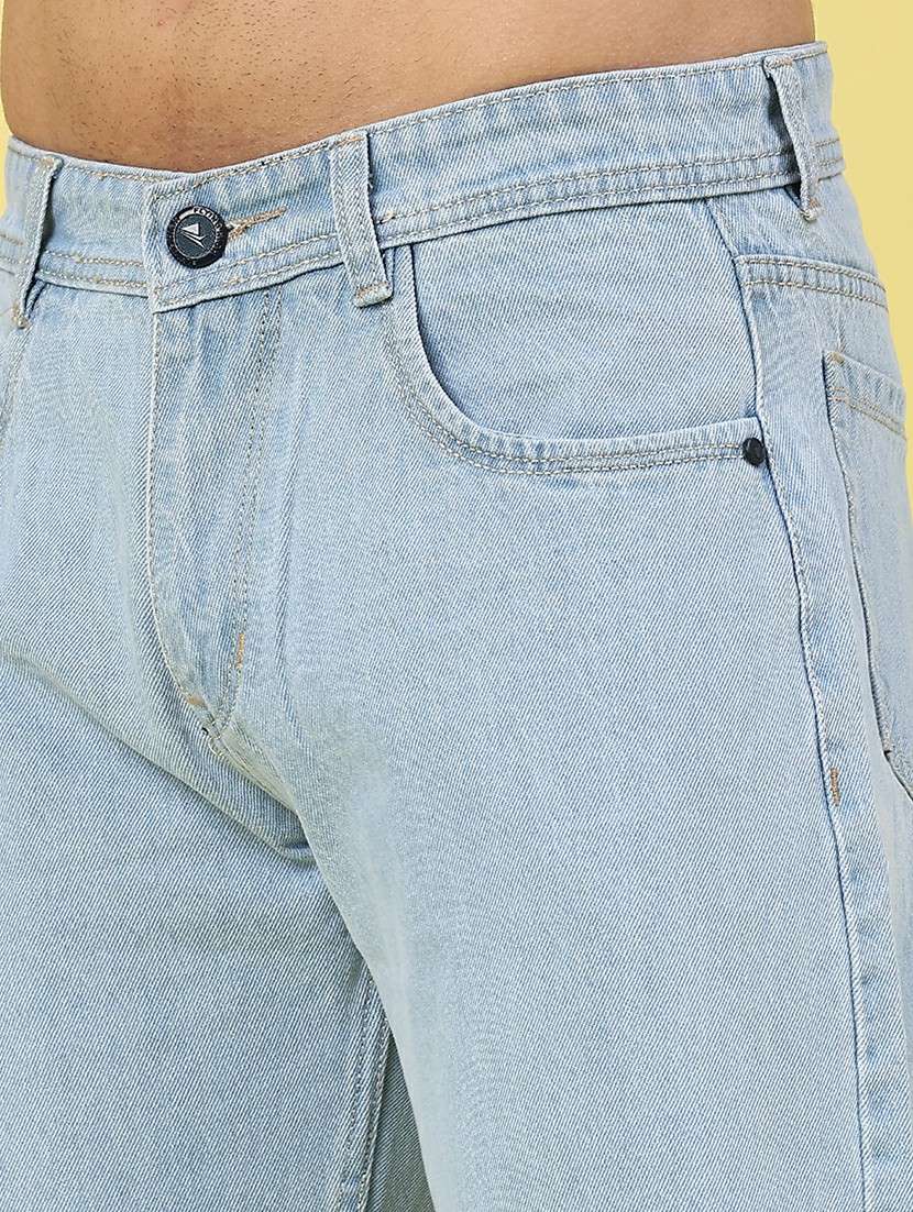 men plain mid rise full length straight jeans - 22268459 -  Standard Image - 2