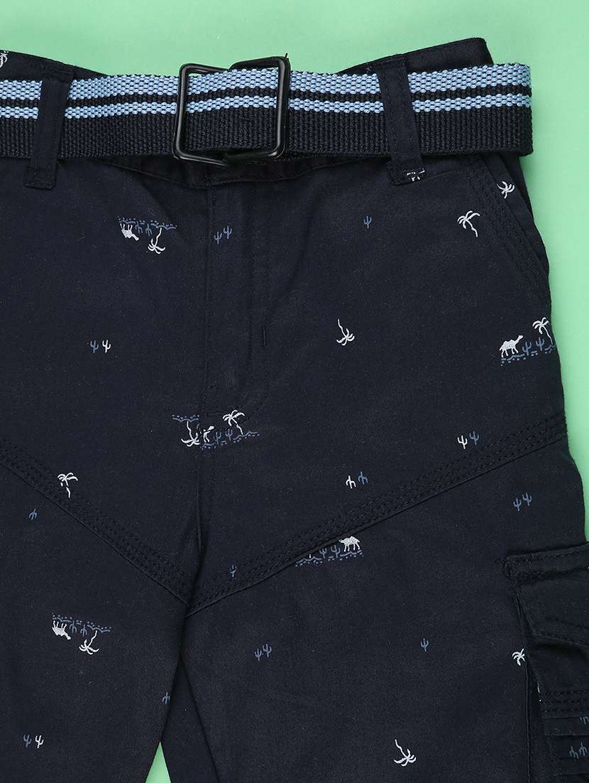 Boys Printed Mid Rise Cargo Shorts - 22268531 -  Standard Image - 2