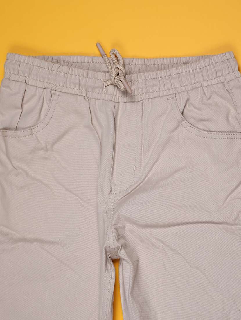 beige cotton jogger trouser - 22268568 -  Standard Image - 2