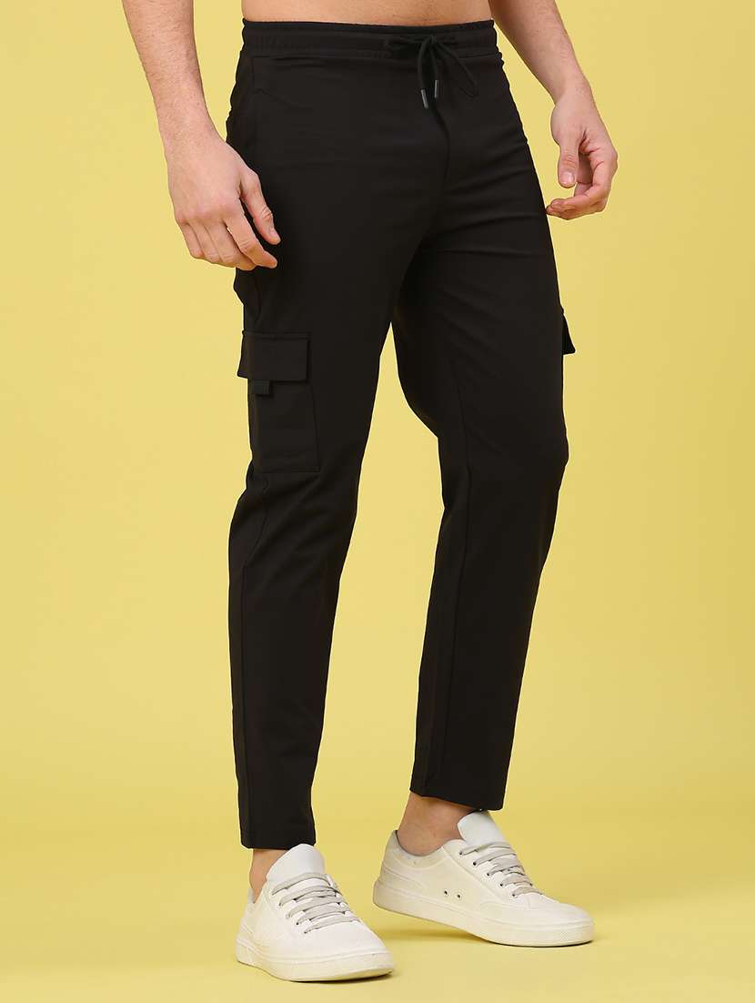 men solid mid rise regular fit cargo  - 22268581 -  Standard Image - 2