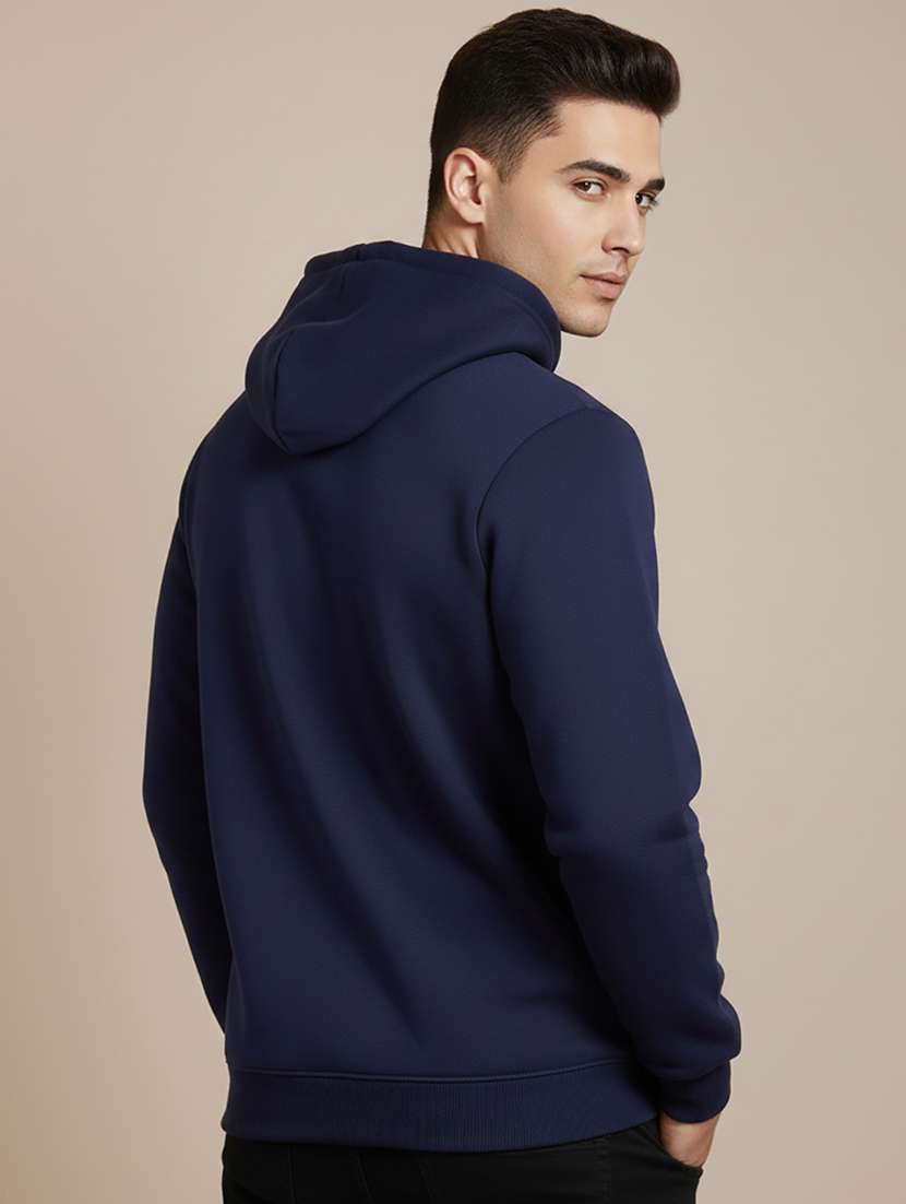 men solid long sleeve hooded sweatshirt - 22268638 -  Standard Image - 2
