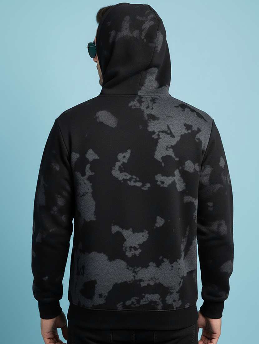 men printed long sleeve hooded sweatshirt - 22268643 -  Standard Image - 2