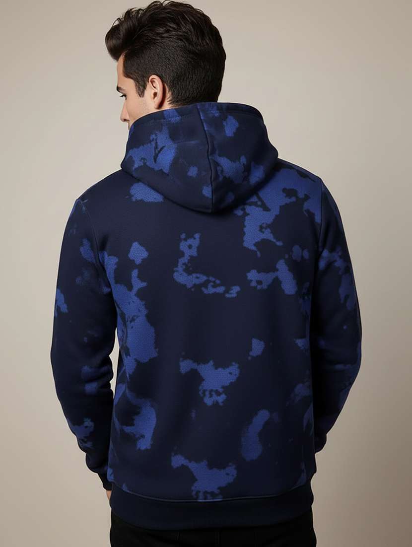 men printed long sleeve hooded sweatshirt - 22268655 -  Standard Image - 2