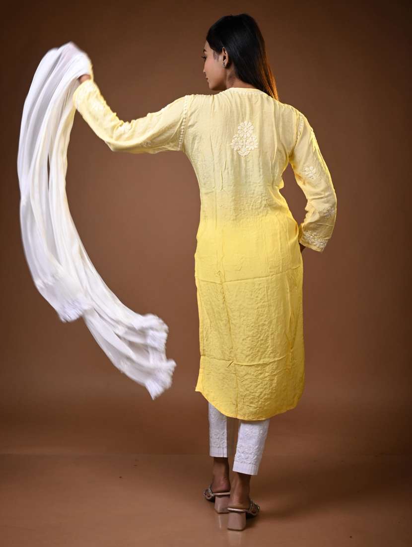 women ombre long sleeve kurta pant with dupatta set - 22268930 -  Standard Image - 2