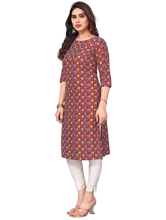 women pack of 6 printed straight kurta - 22269241 -  Standard Image - 2