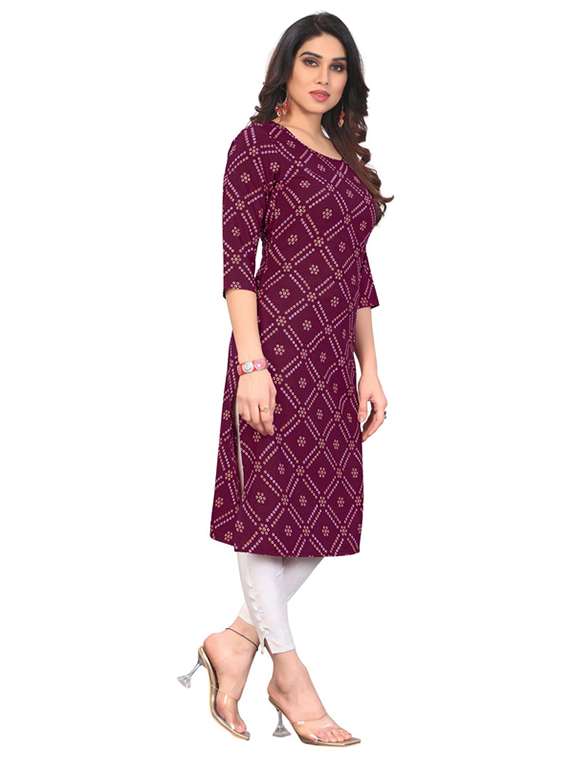 women pack of 6 printed straight kurta - 22269446 -  Standard Image - 2
