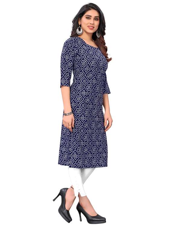 women pack of 5 printed straight kurta - 22269585 -  Standard Image - 2