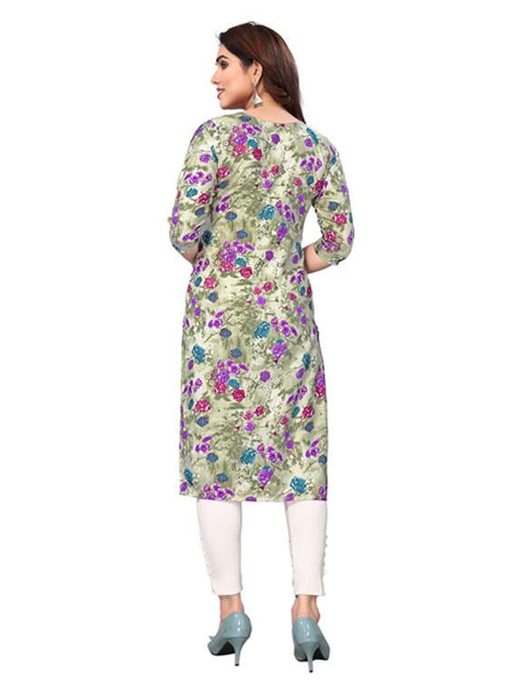 women pack of 5 printed straight kurta - 22269661 -  Standard Image - 2