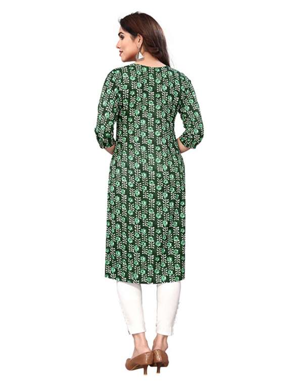 women pack of 5 printed straight kurta - 22269930 -  Standard Image - 2