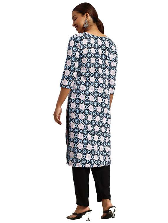 women pack of 3 printed straight kurta - 22270074 -  Standard Image - 2