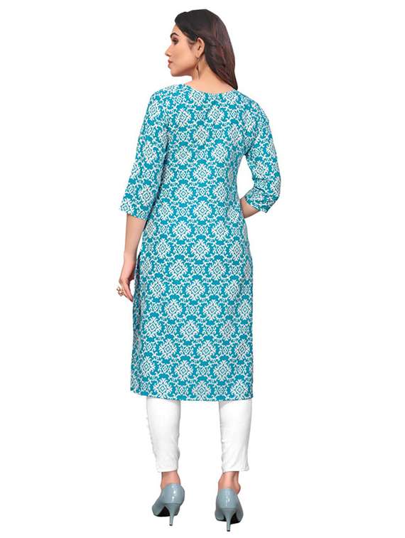 women pack of 3 printed straight kurta - 22270076 -  Standard Image - 2