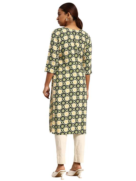 women pack of 3 printed straight kurta - 22270110 -  Standard Image - 2