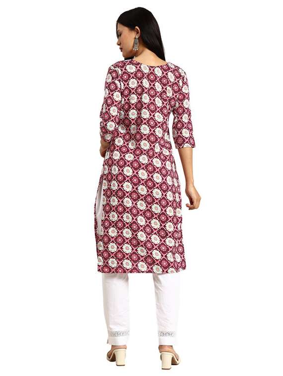 women pack of 3 printed straight kurta - 22270135 -  Standard Image - 2