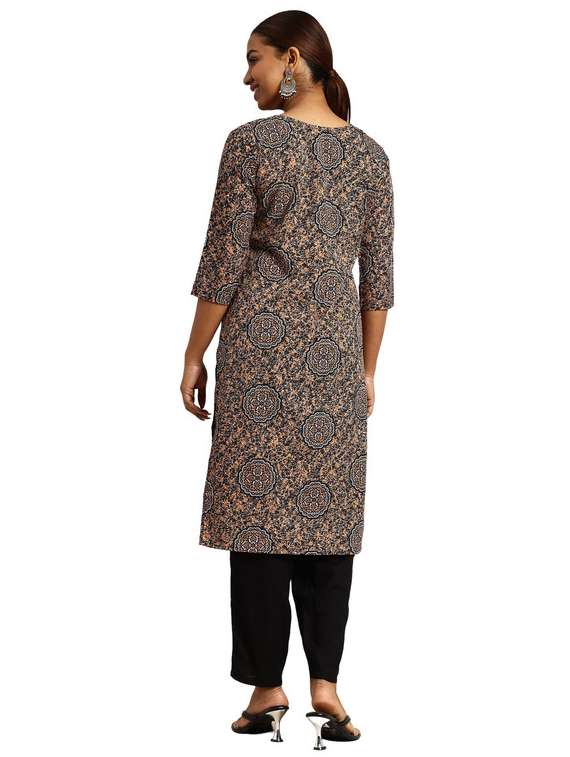 women pack of 3 printed straight kurta - 22270231 -  Standard Image - 2