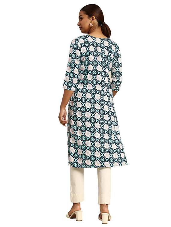 women pack of 3 printed straight kurta - 22270387 -  Standard Image - 2