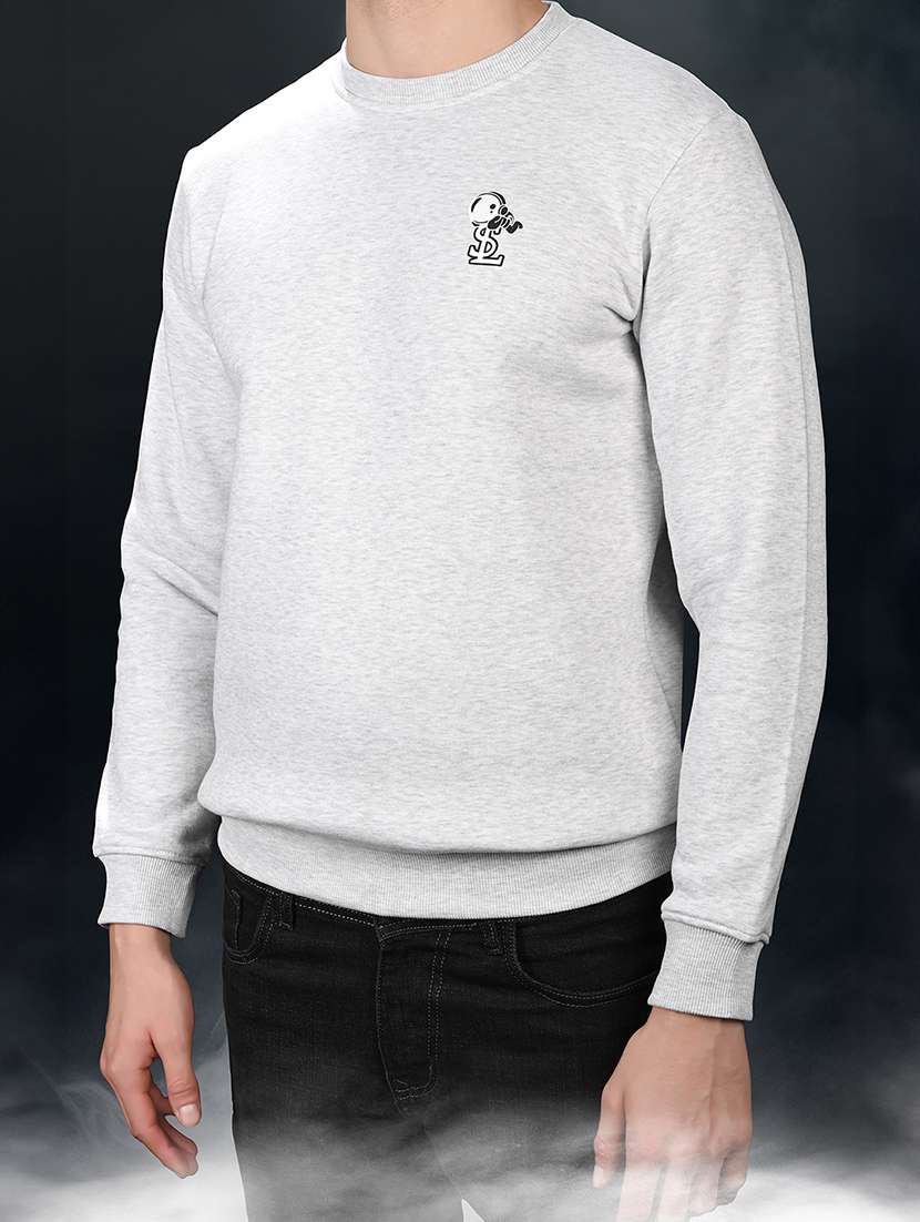 men solid long sleeve sweatshirt - 22270425 -  Standard Image - 2
