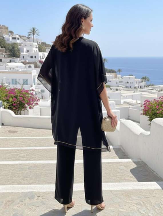 women embroidered kimono sleeve kaftan kurta - 22270675 -  Standard Image - 2