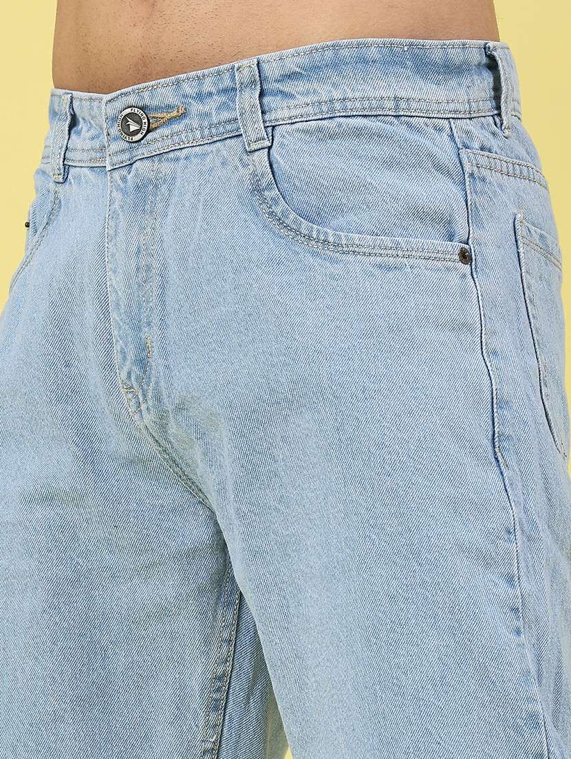 men plain mid rise full length tapered jeans - 22271069 -  Standard Image - 2