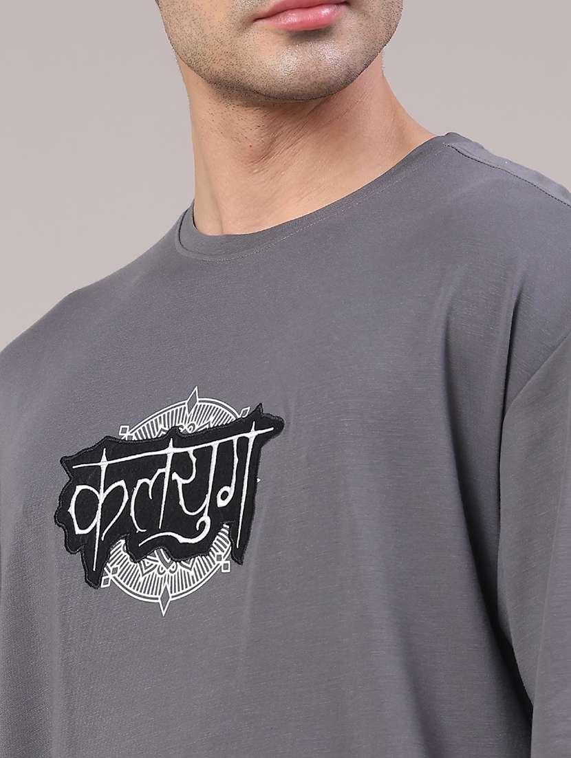 men printed short sleeve oversized t-shirt - 22271124 -  Standard Image - 2