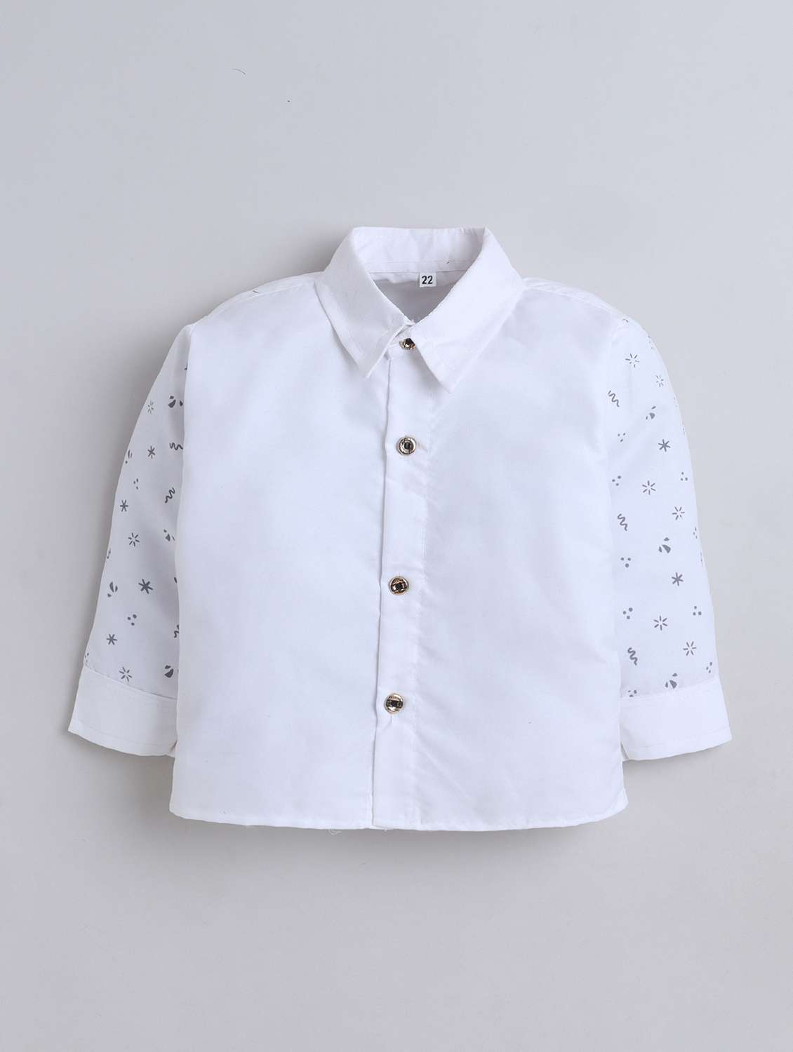 boys printed waistcoat and trouser with shirt set - 22271308 -  Standard Image - 2